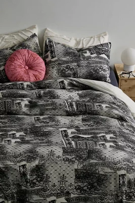 Torn Lace Duvet Cover