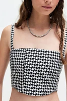 WILDFANG Empower Houndstooth 6-Way Corset