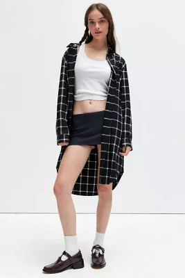 WILFANG Essential Plaid Pattern Long Shirt