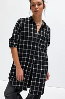 WILFANG Essential Plaid Pattern Long Shirt