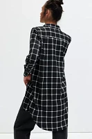 WILFANG Essential Plaid Pattern Long Shirt