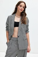 WILDFANG Empower Houndstooth Tux Blazer