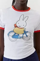 Miffy Bike Ringer Baby Tee