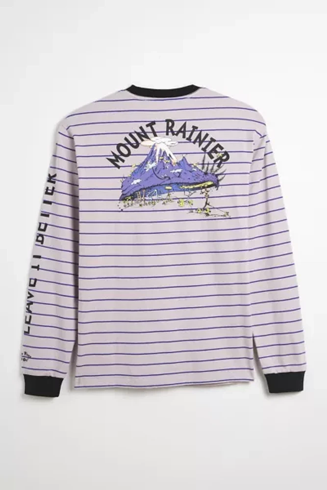 Parks Project X Dr. Seuss Stripe Pattern Long Sleeve Tee