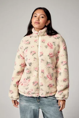 Kimchi Blue Opal Floral Fleece Jacket