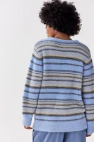 iets frans...Stripe Fluff Cardigan