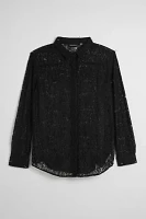 WILDFANG Empower Lace Long Sleeve Button-Down Shirt