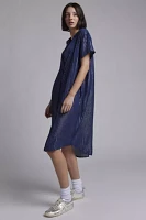 WILDFANG Empower Pinstripe Shirt Dress