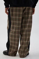 iets frans… Harri Check Pattern Wide Leg Track Pant