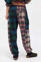 Out From Under Spliced Check Flannel Jogger Sweatpant