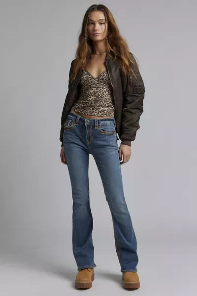 True Religion Mid-Rise Flap Bootcut Jean