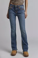 True Religion Mid-Rise Flap Bootcut Jean