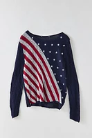 Vintage Flag Net Sweater
