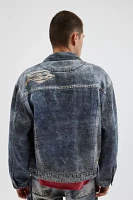 GUESS ORIGINALS Printed Mending Denim Jacket