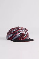 Mitchell & Ness NBA Chicago Bulls Game Day Patterned Snapback Hat