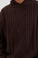 Kuwalla Tee Cable Knit Hooded Sweater