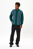 Manastash MCA Stripe Zip Polo Collar Sweater