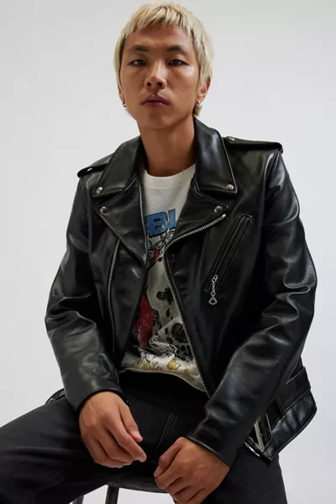 Schott NYC Leather Moto Jacket