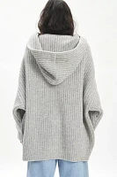 Trunk Project Hoodie Waffle Knit Cardigan