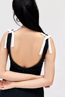 Motel Talesshi Bow Detail Mini Dress