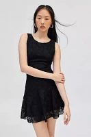 Motel Ambika Lace Drop Waist Mini Dress