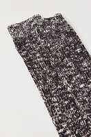 Marled Slouch Sock