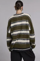 The Ragged Priest Brushed Striped Sweater