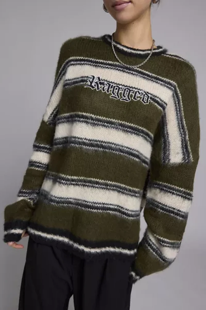 The Ragged Priest Brushed Striped Sweater