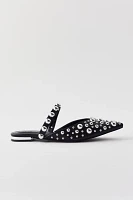 Azalea Wang Fancette Studded Pointed Toe Flat