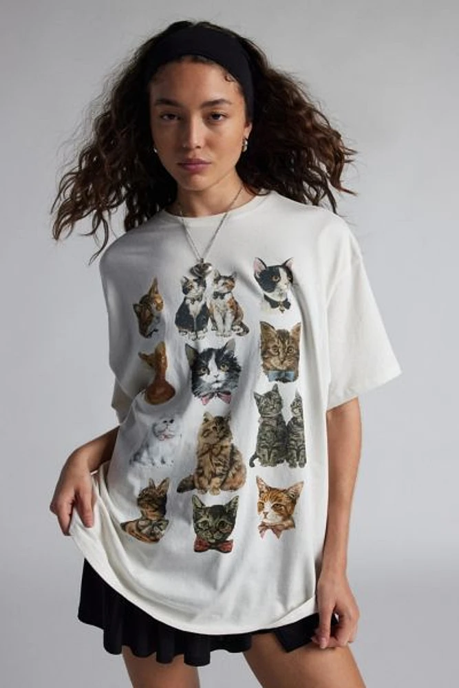 Kimchi Blue Cat Graphic T-Shirt Dress