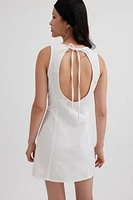 Motel Ayana Open-Back Mini Dress