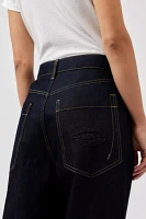 BDG Jaya Baggy Shiny Black Turn-Up Jean