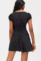 Kimchi Blue Vera Polka Dot Drop Waist Mini Dress