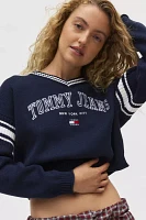 Tommy Jeans Varsity Crop V-Neck Sweater