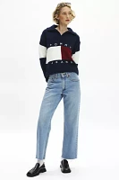 Tommy Jeans Collared Logo Flag Rugby Sweater