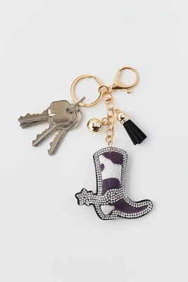 Urban Renewal Vintage Western Cow Print Boot Keychain