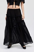 Motel Norah Tiered Maxi Skirt