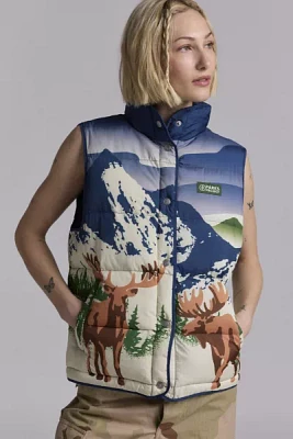 Parks Project Wild Moose Printed Puffer Vest