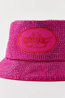 Boys Lie Pink Me L8R Rhinestone Bucket Hat