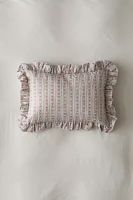 Cotton Ruffle Bolster Pillow