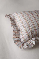 Cotton Ruffle Bolster Pillow