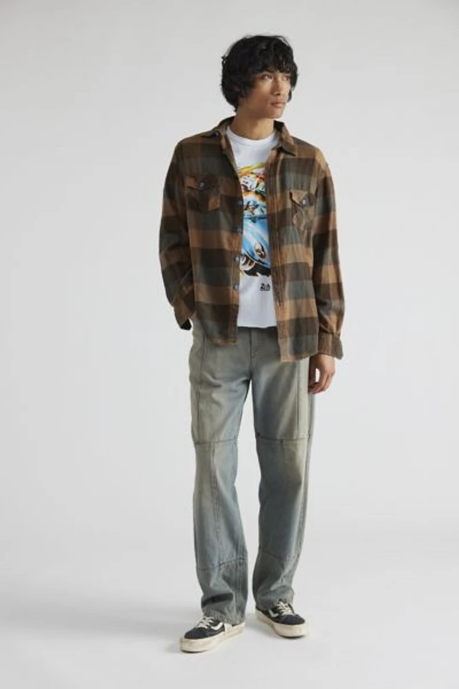 Urban Renewal Remade Overdyed Flannel Shirt