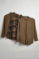 Urban Renewal Remade Overdyed Flannel Shirt