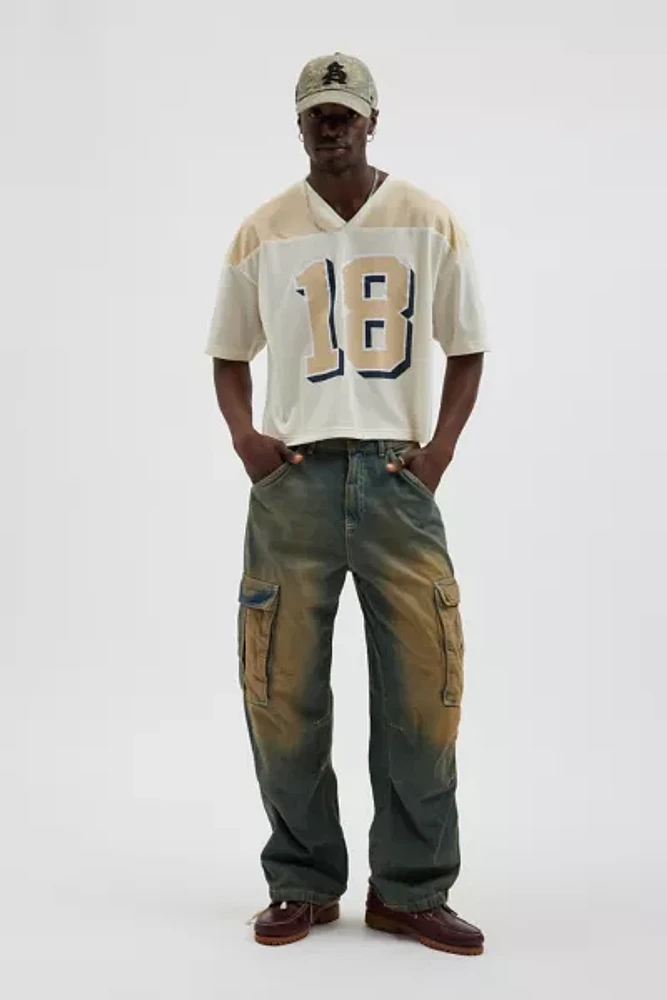Mesh Football Jersey V-Neck Tee