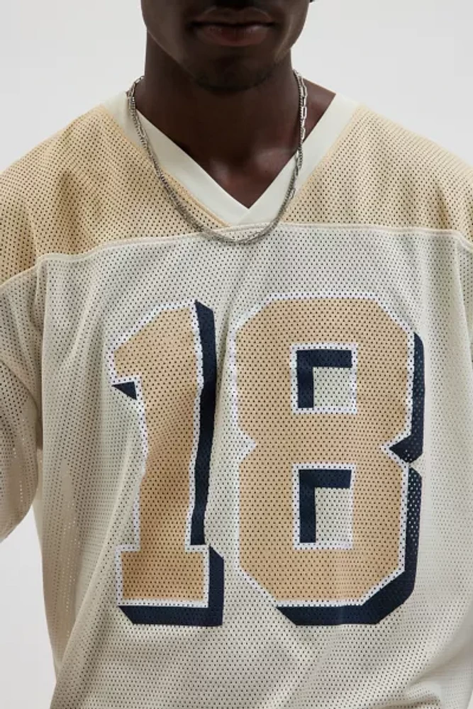 Mesh Football Jersey V-Neck Tee