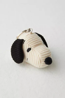 Snoopy Head Corduroy Keychain