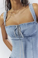 Lioness Daydream Denim Corset Top