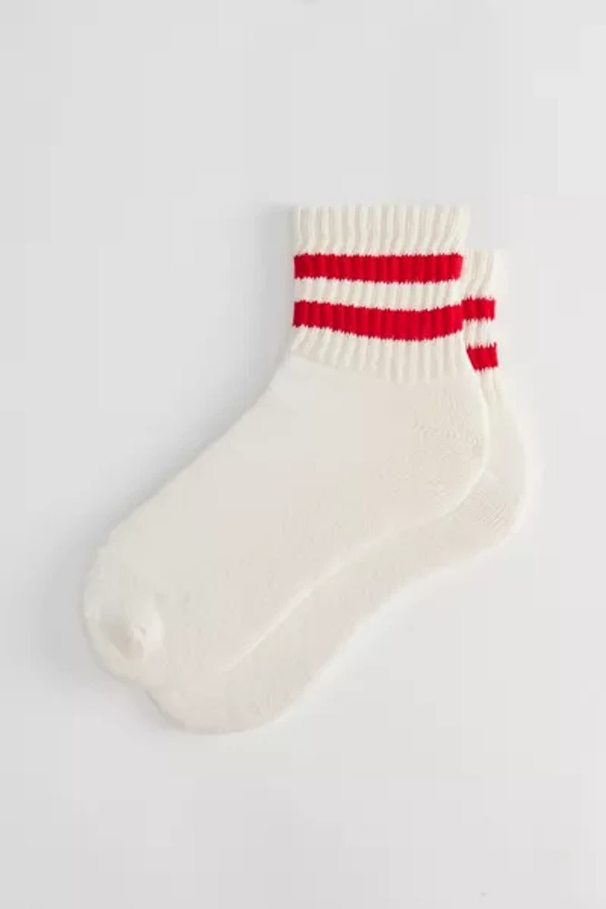 American Trench Retro Stripe Quarter Crew Sock