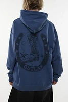 Willie Nelson Outlaw Graphic Hoodie Sweatshirt