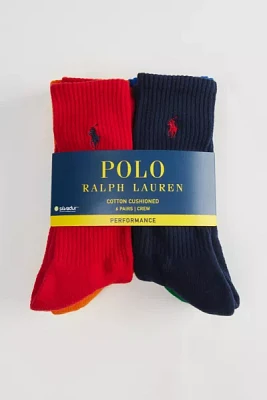 Polo Ralph Lauren Colorful Crew Sock 6-Pack